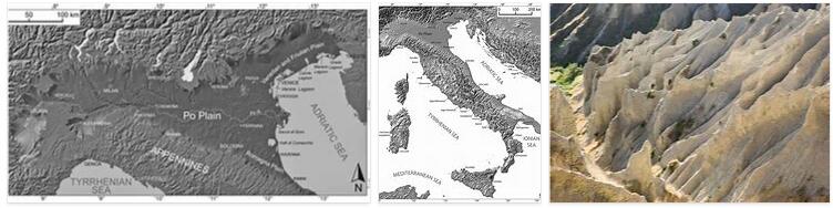 Italy Geomorphology